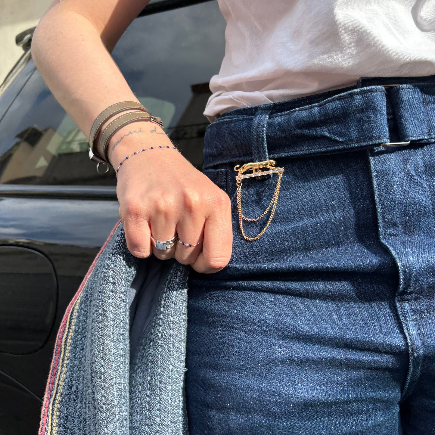 Broche Panthère Dorée