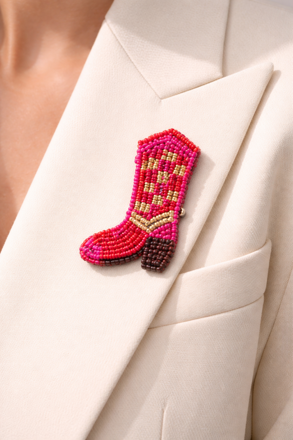 Broche botte de cow-boy