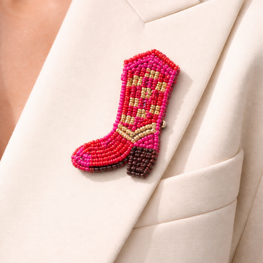Broche botte de cow-boy