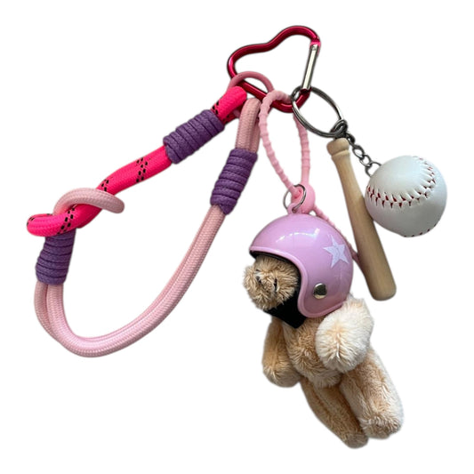 Pink Helmet Teddy